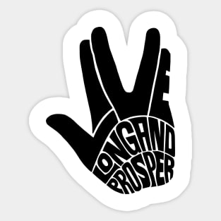 Live Long and Prosper (Star Trek) Sticker